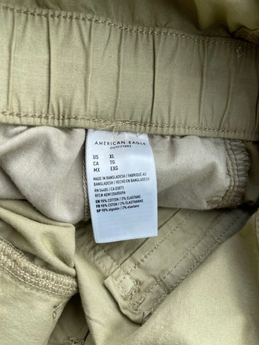 NWT American Eagle ($84.95) Collared Halter Jumpsuit in Olive XL - Picture 7 of 11